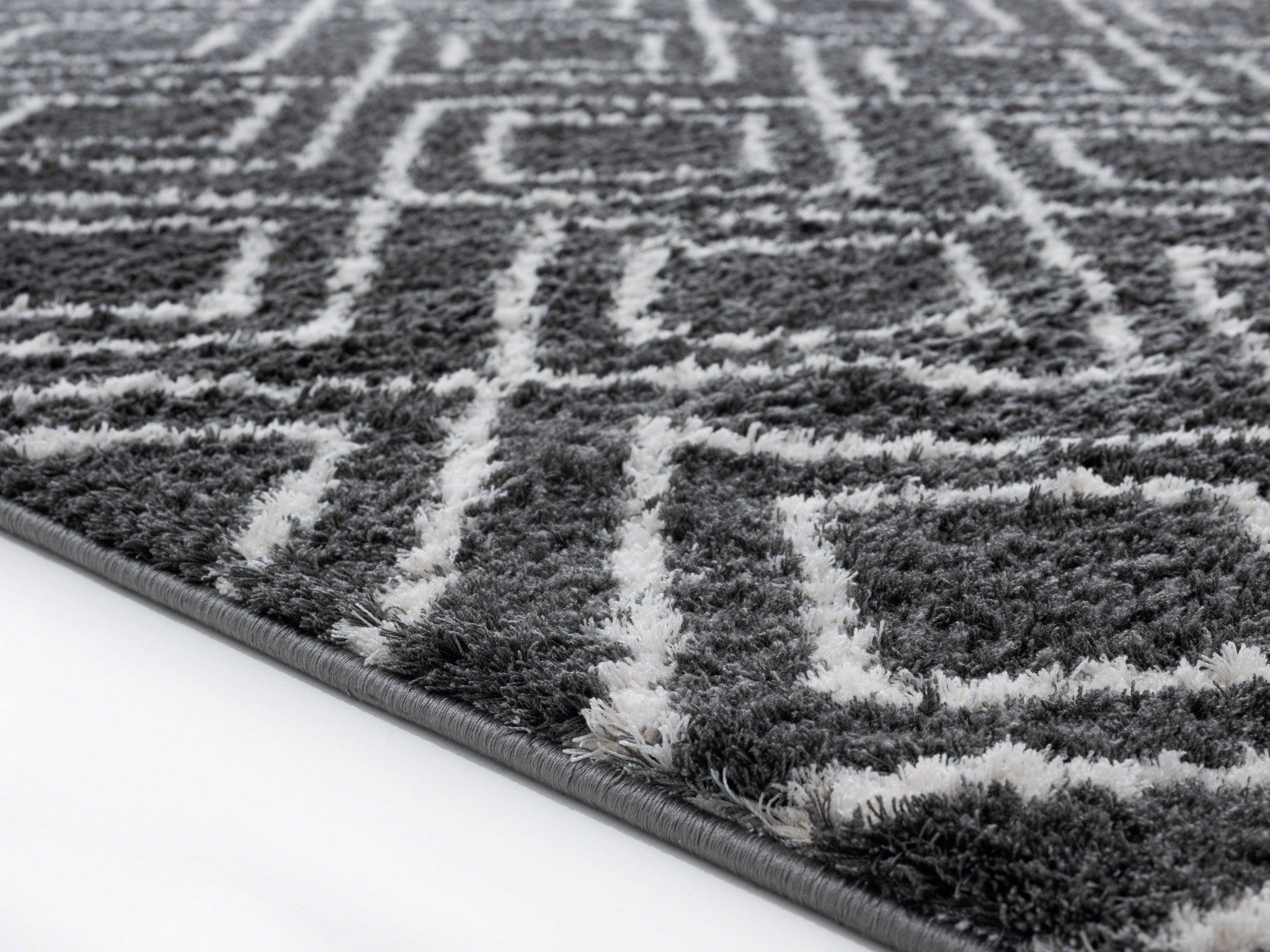 31" x 86" Smoke Microfiber Polyester Runner Rug