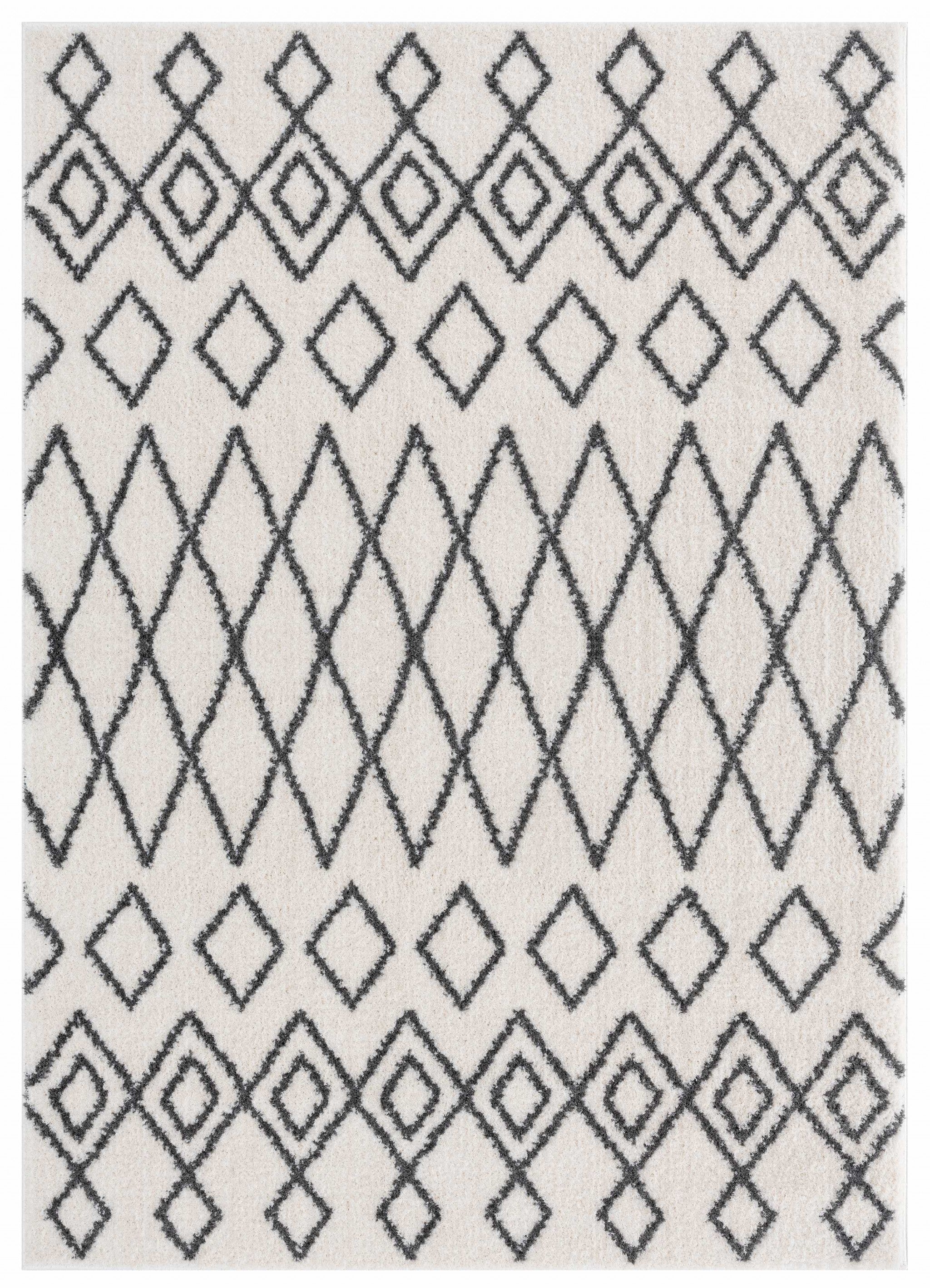 94" x 126" White Microfiber Polyester Oversize Rug