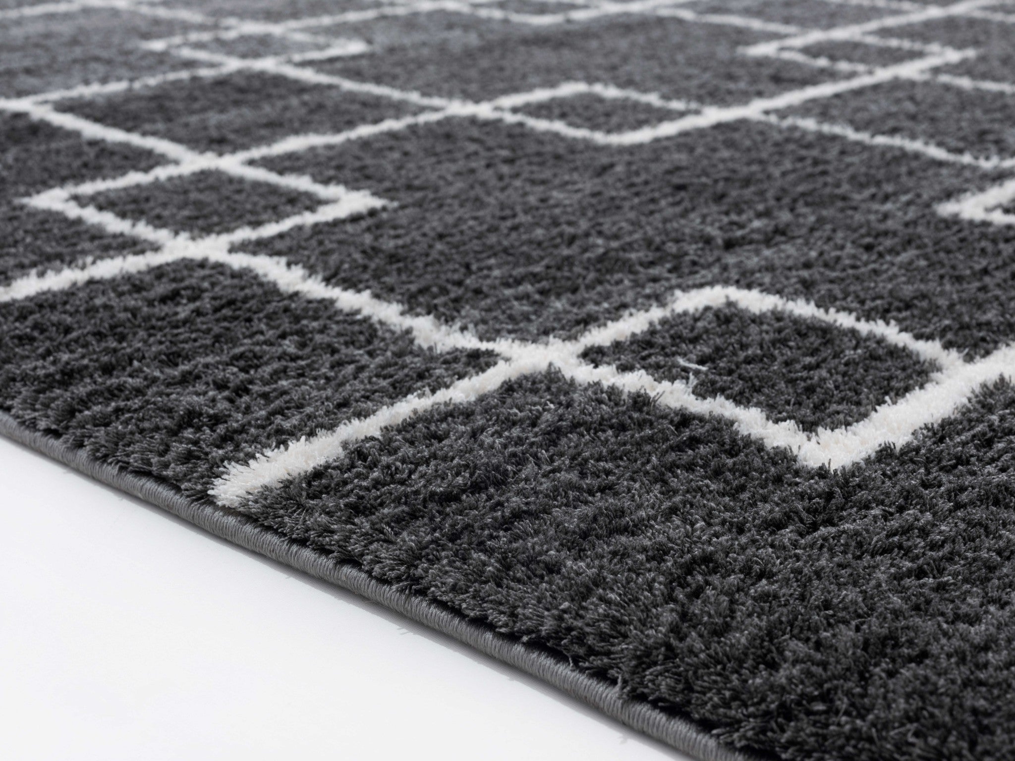 39" x 59" Smoke Microfiber Polyester Mat Rug