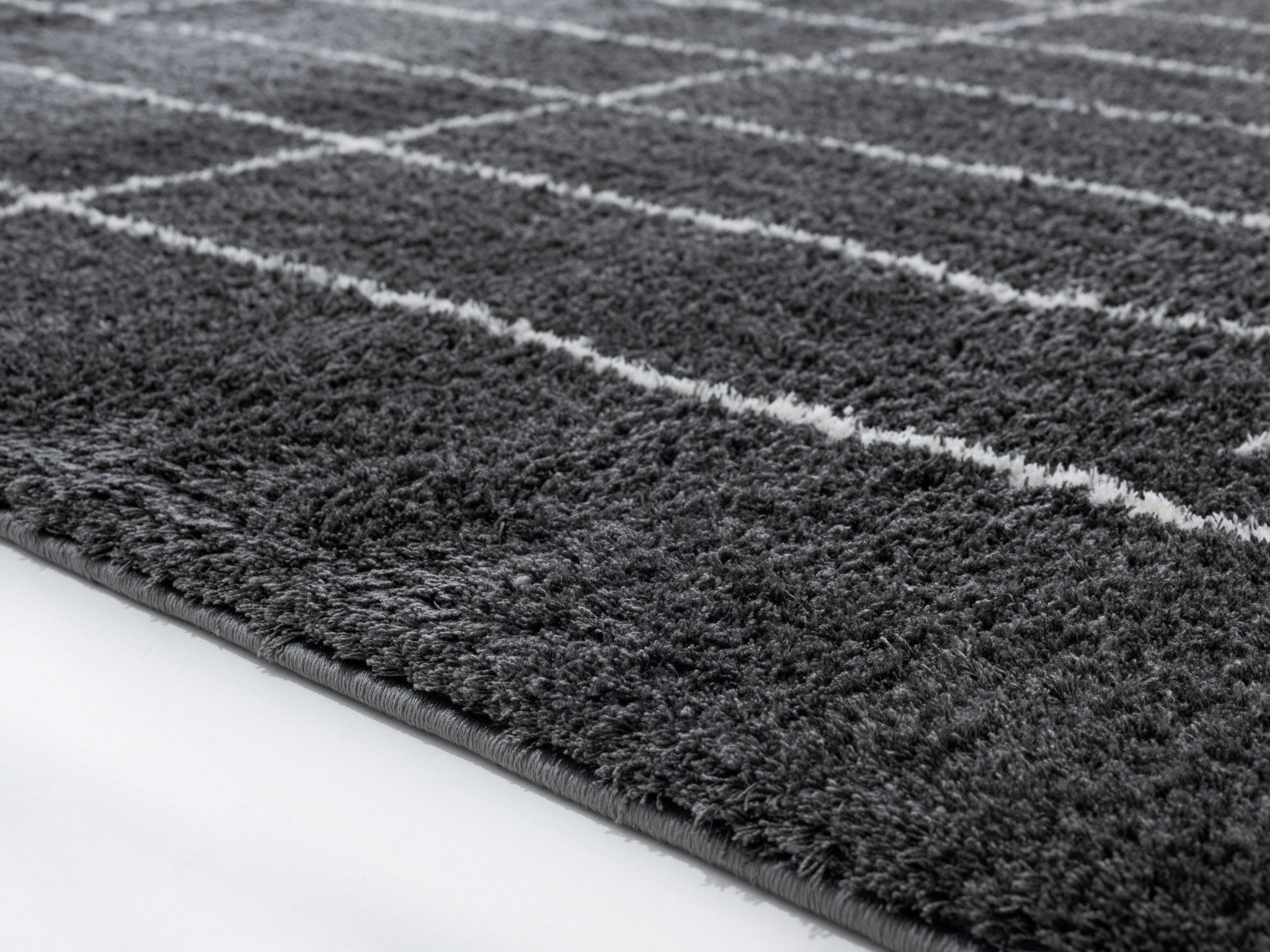 23" x 36" Smoke Microfiber Polyester Accent Rug