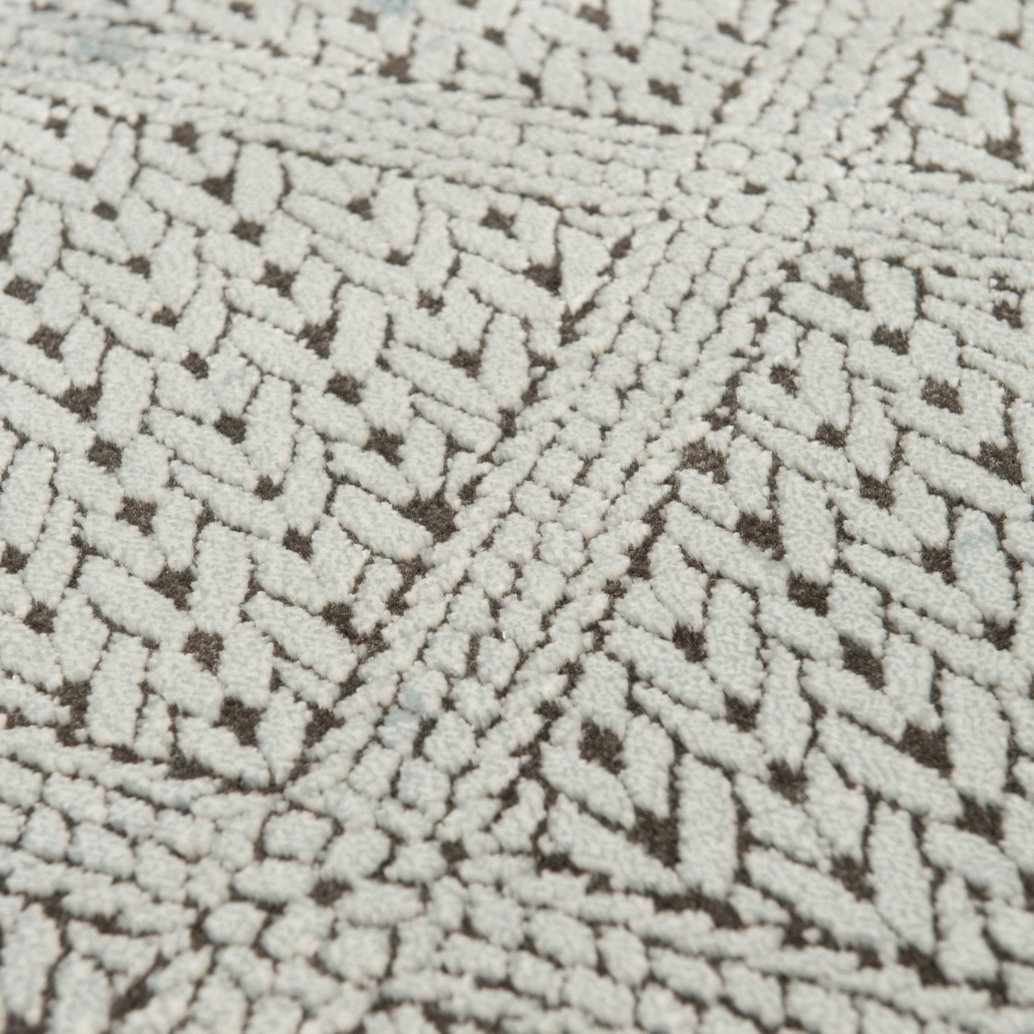 63" x 84" Aqua Polypropylene / Polyester Area Rug