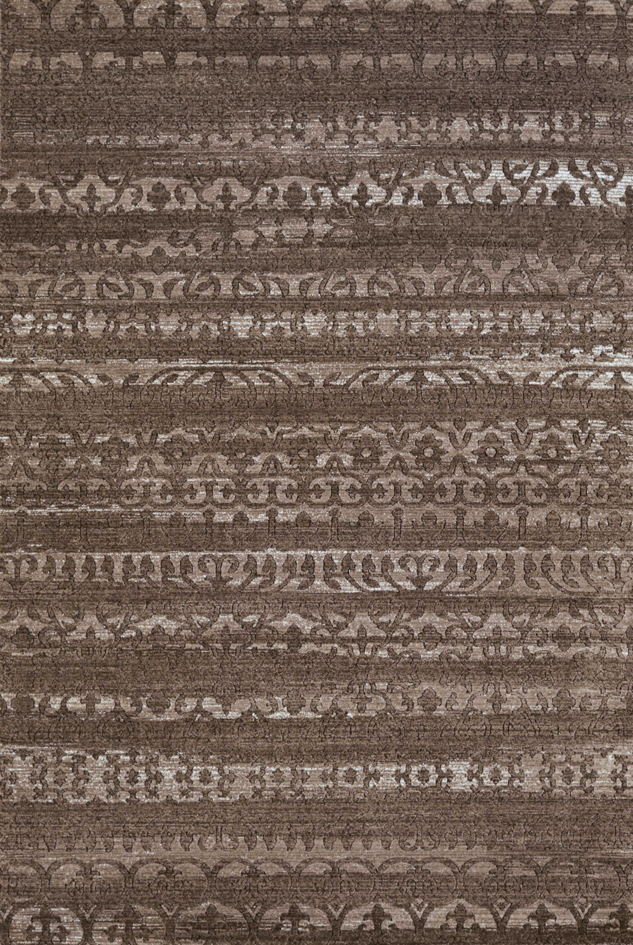 94" x 126" Taupe Polypropylene / Polyester Oversize Rug