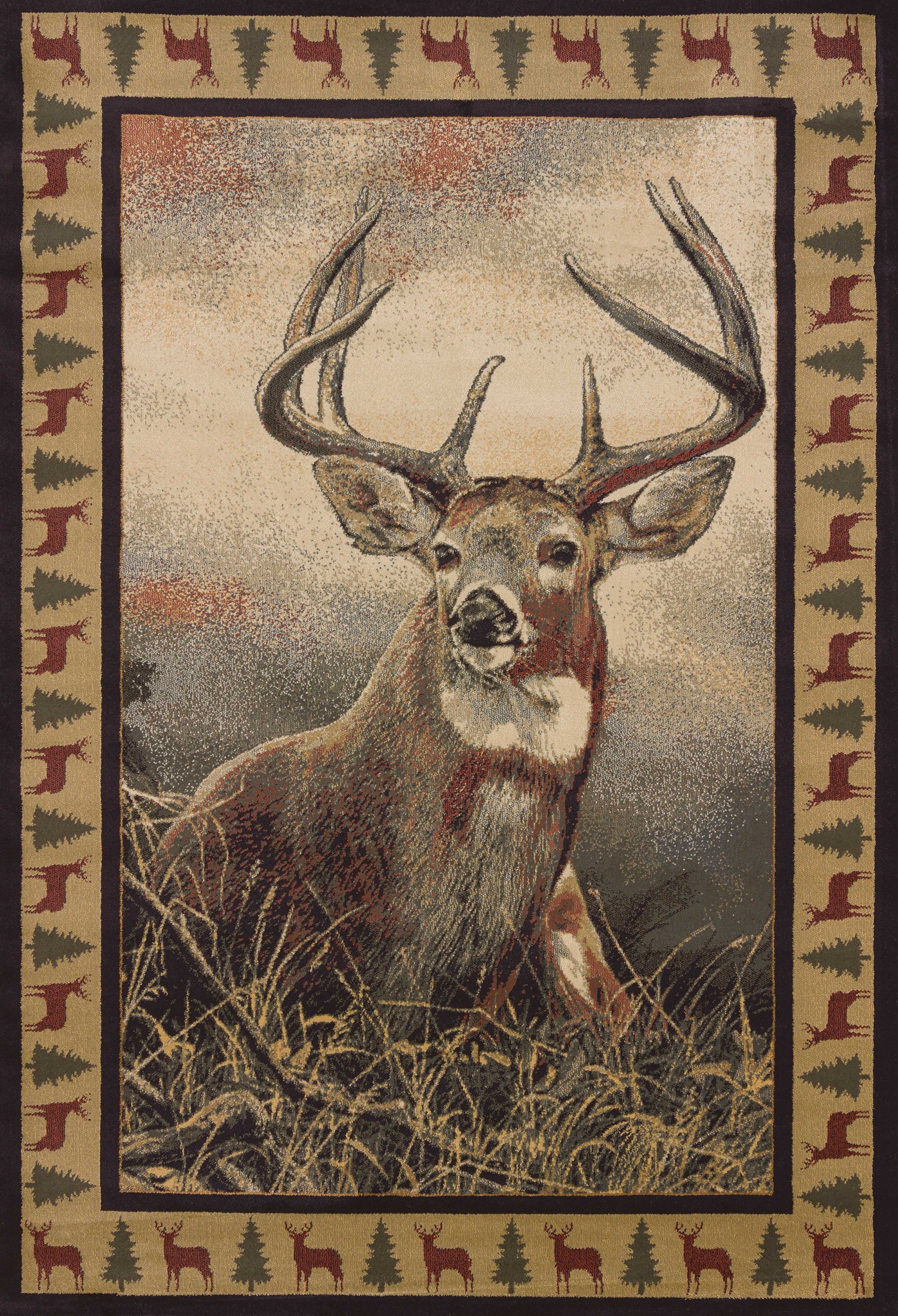 47" x 63" Natural Polypropylene Accent Rug