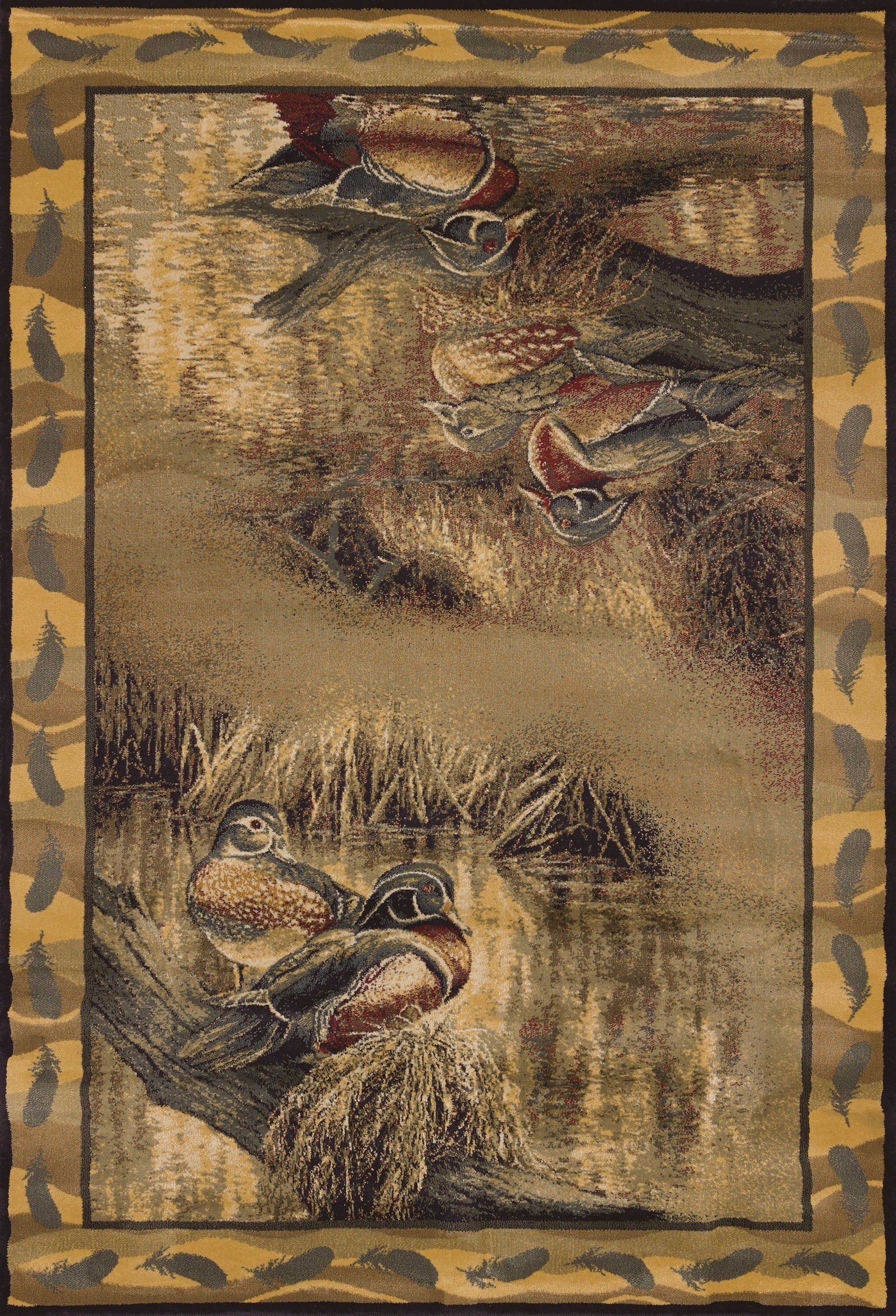 63" x 90" Natural Polypropylene Area Rug