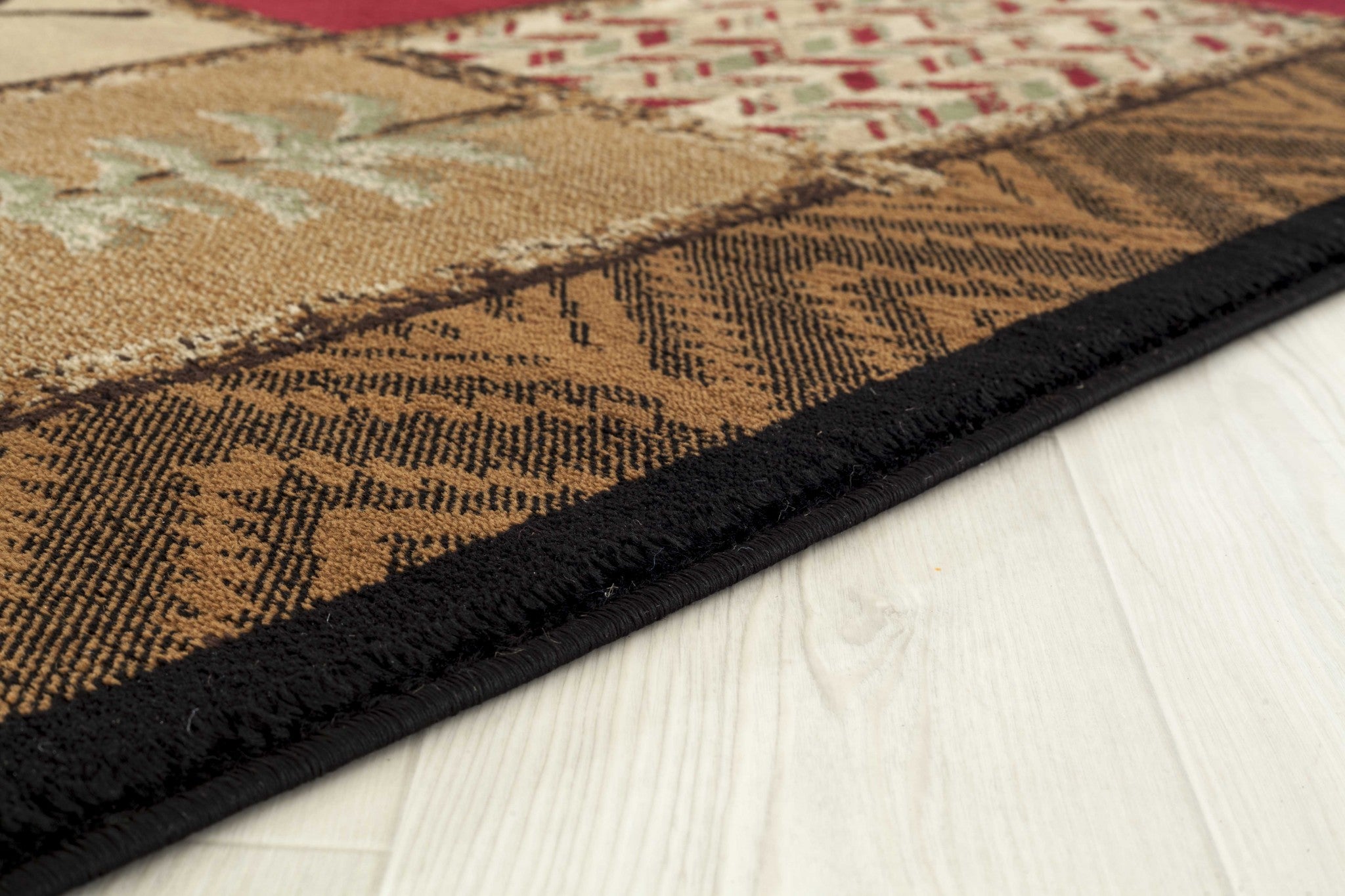 23" x 86" Multicolor Polypropylene Runner Rug