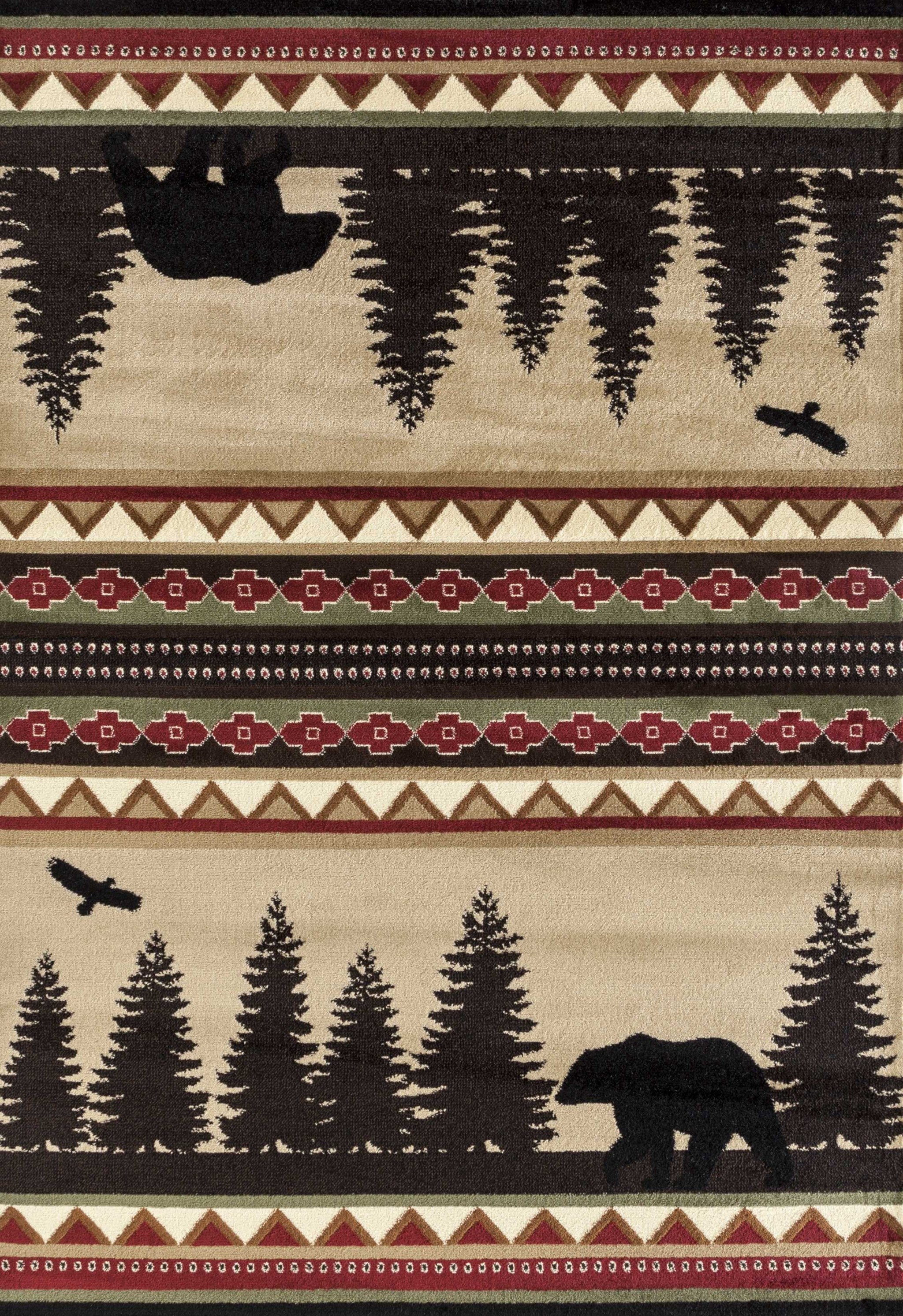 23" x 86" Beige Polypropylene Runner Rug