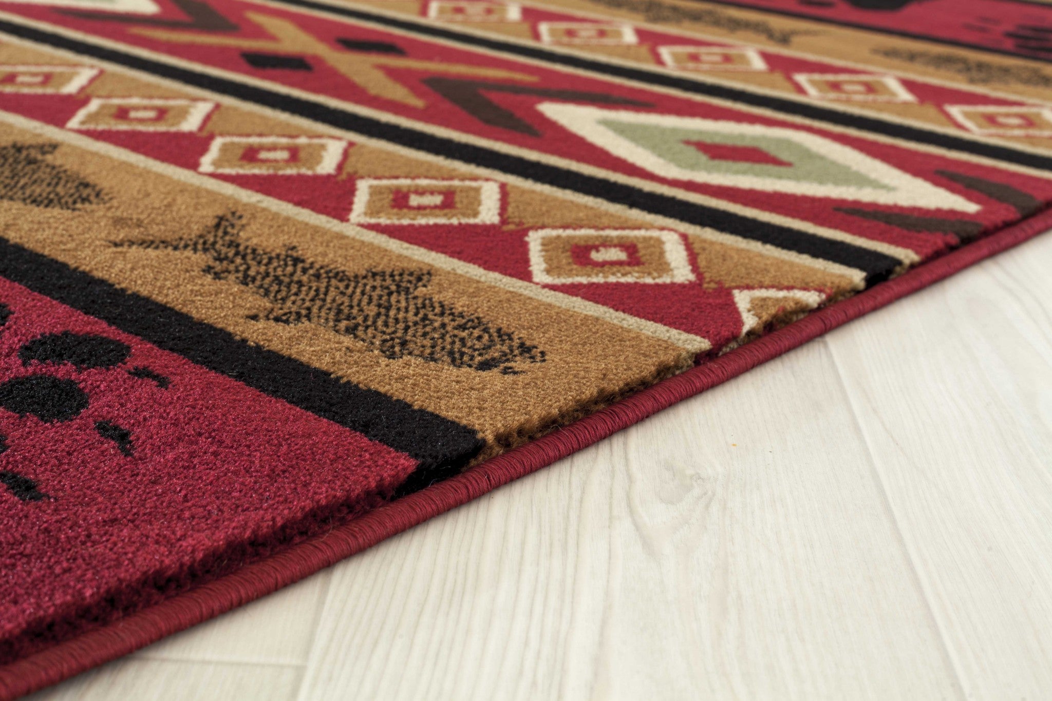 23" x 86" Brown Polypropylene Runner Rug