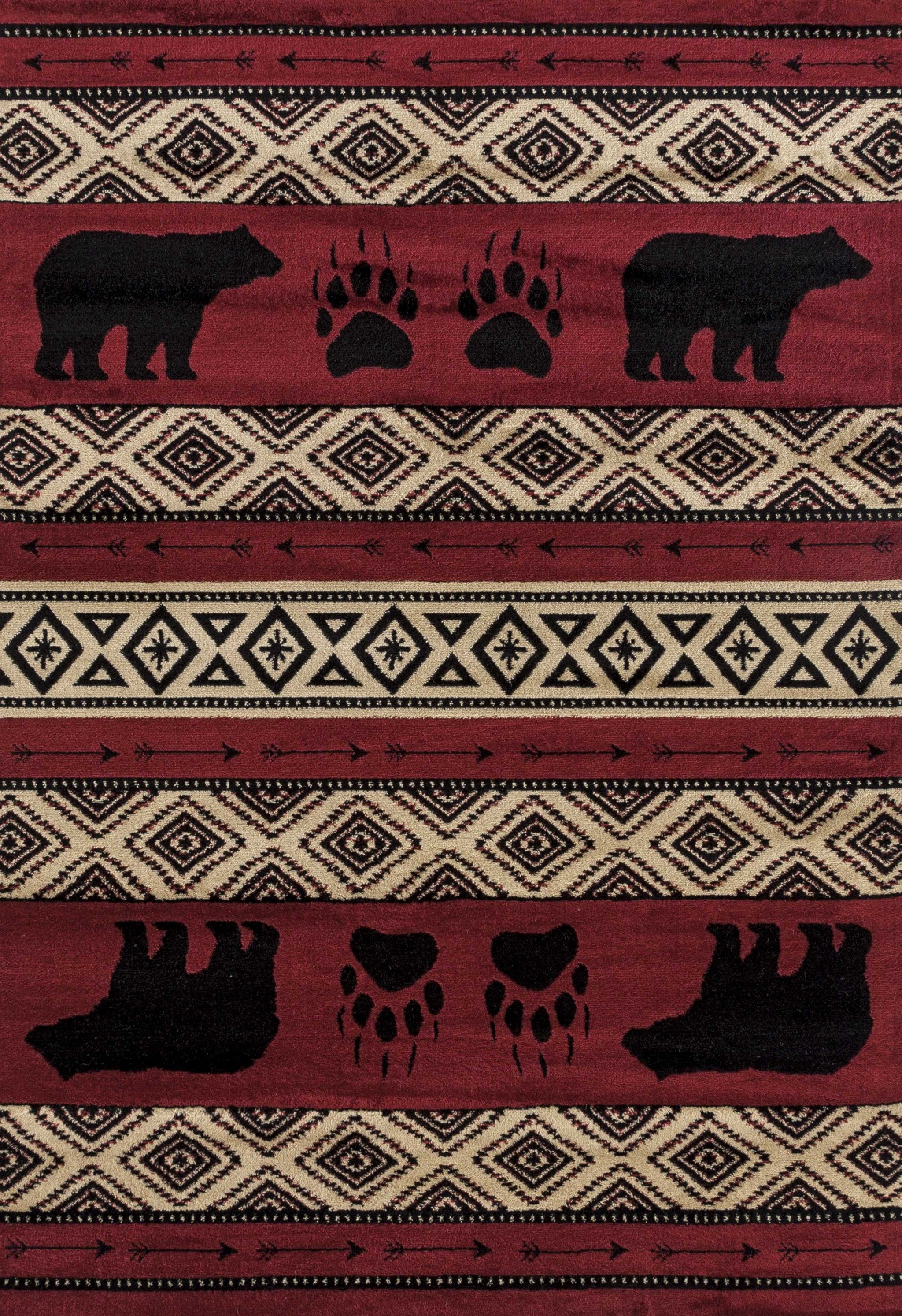 94" x 126" Red Polypropylene Oversize Rug