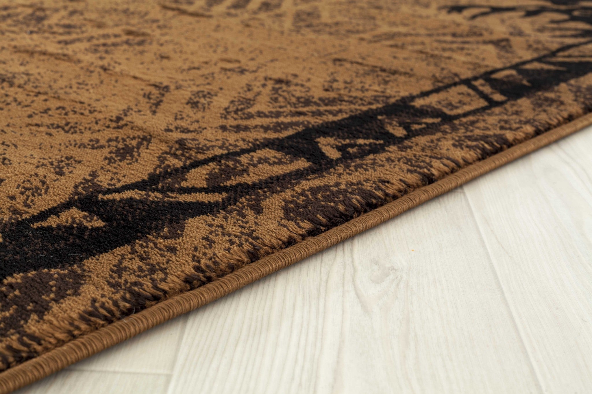 22" x 36" Brown Polypropylene Mat Rug