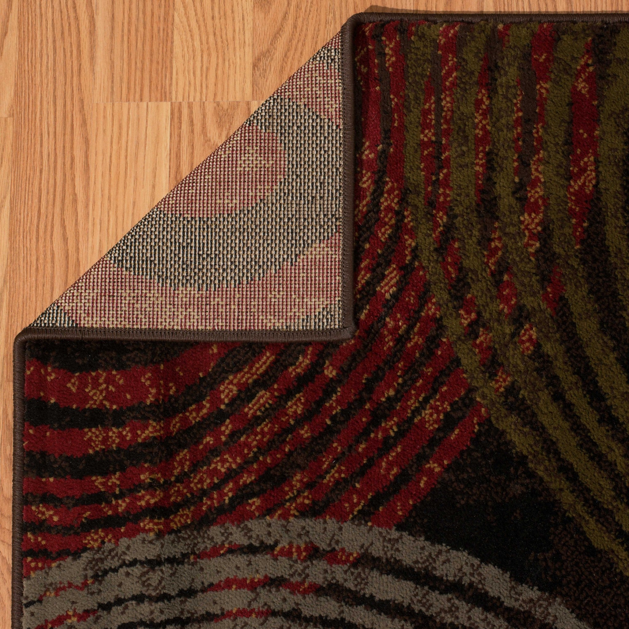 22" x 86" Multicolor Polypropylene Runner Rug