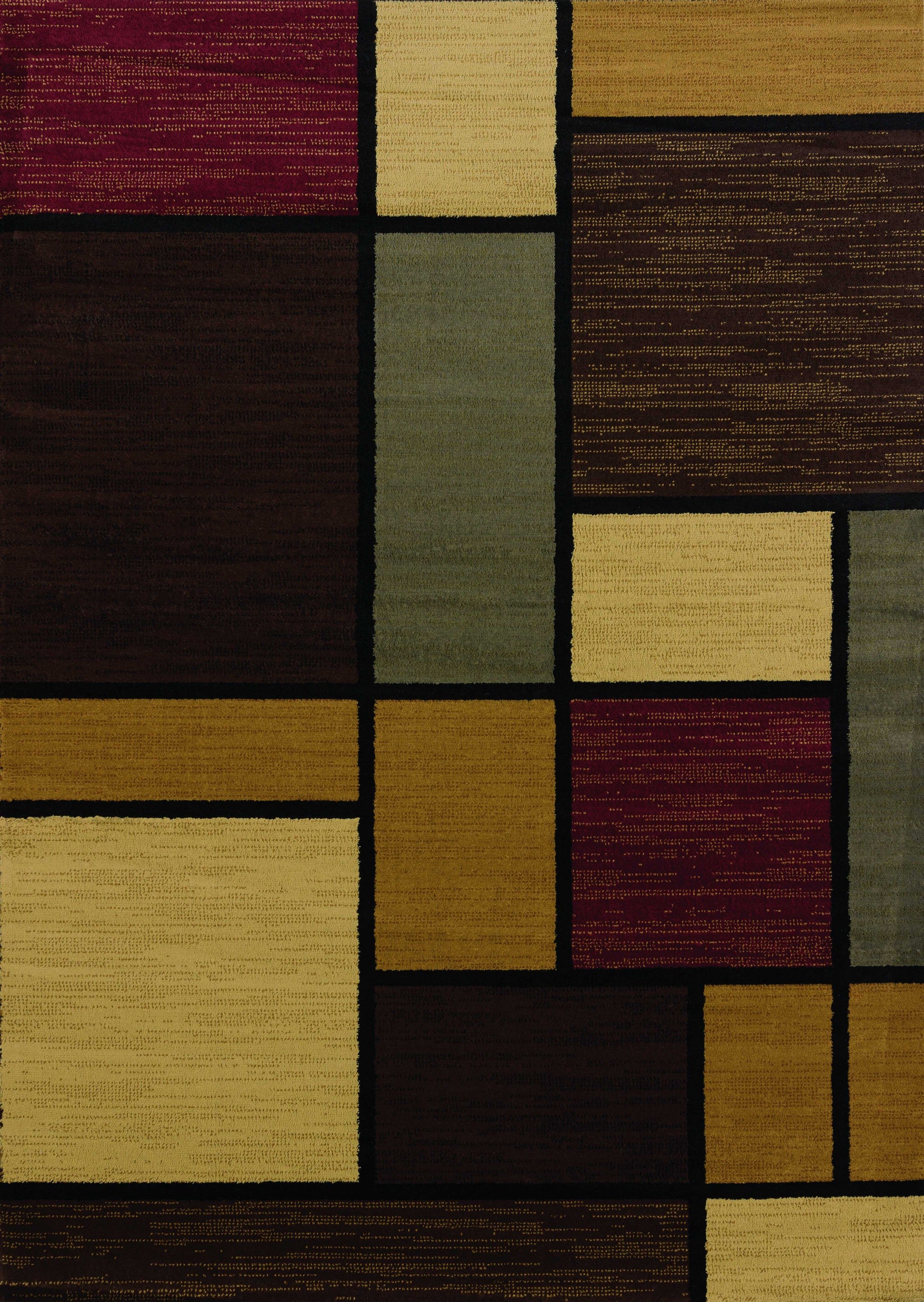 63" x 86" Multicolor Polypropylene Area Rug