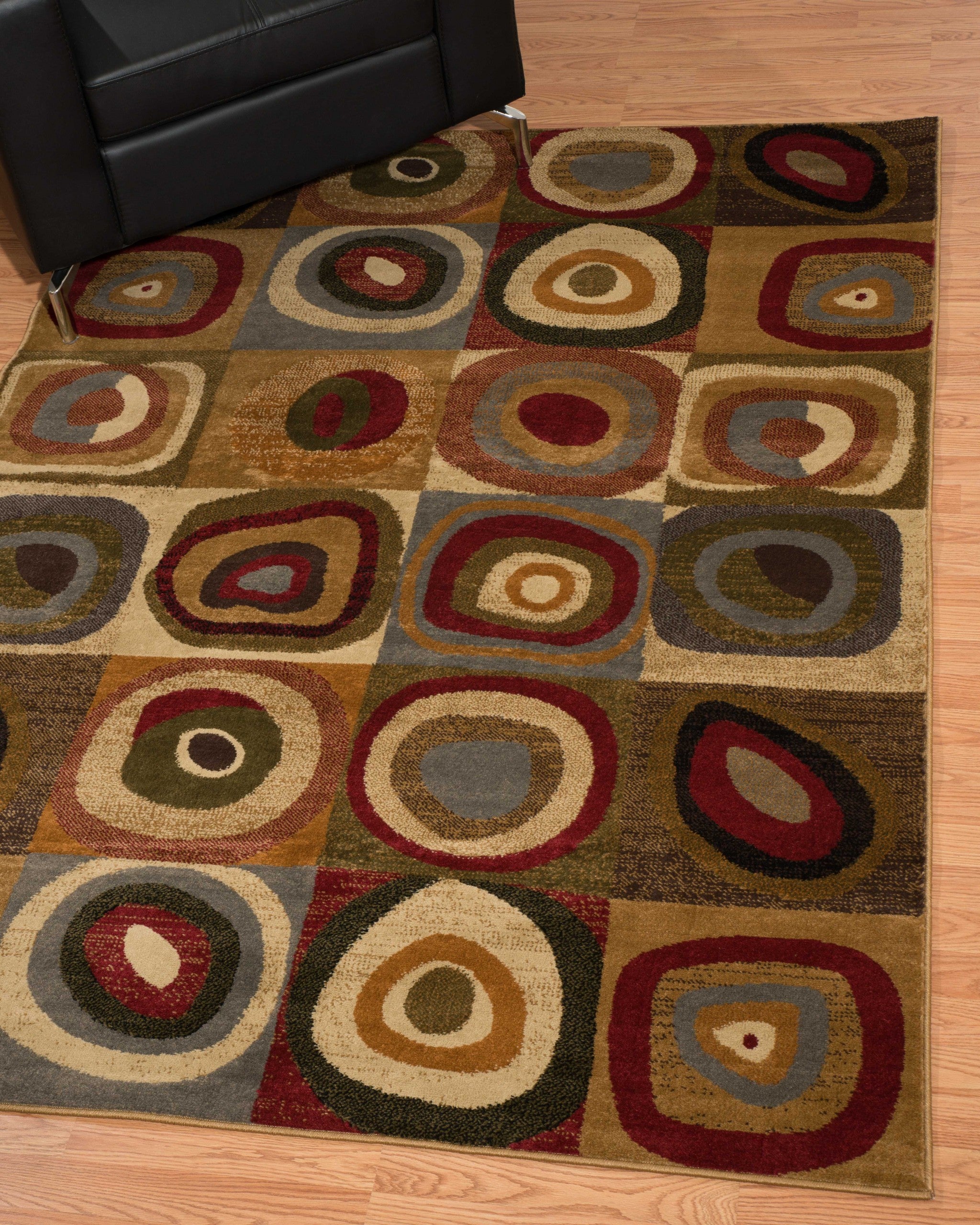 94" x 126" Multicolor Polypropylene Oversize Rug