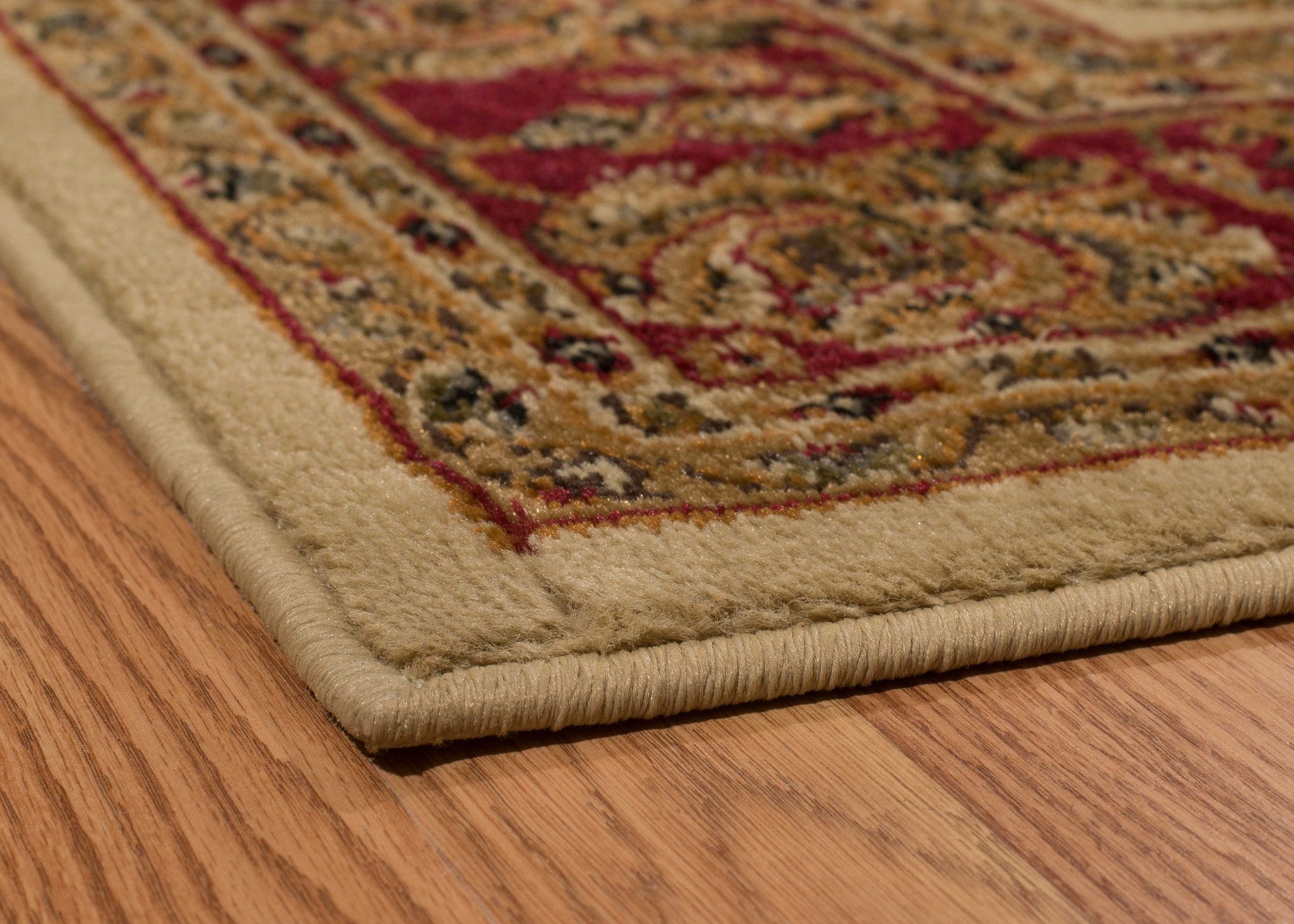 22" x 26" Ivory Polypropylene Accent Rug