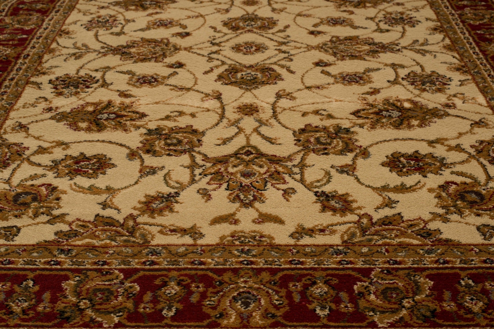 22" x 26" Ivory Polypropylene Accent Rug