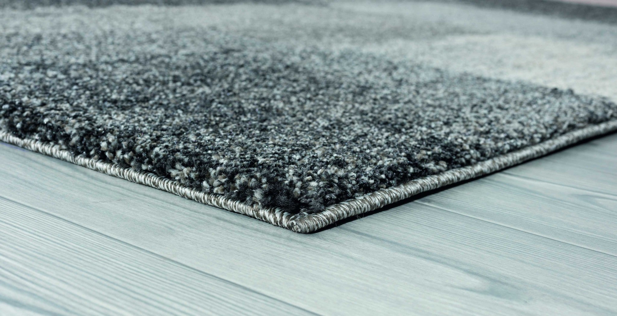 22" x 86" Grey Polypropylene Runner Rug