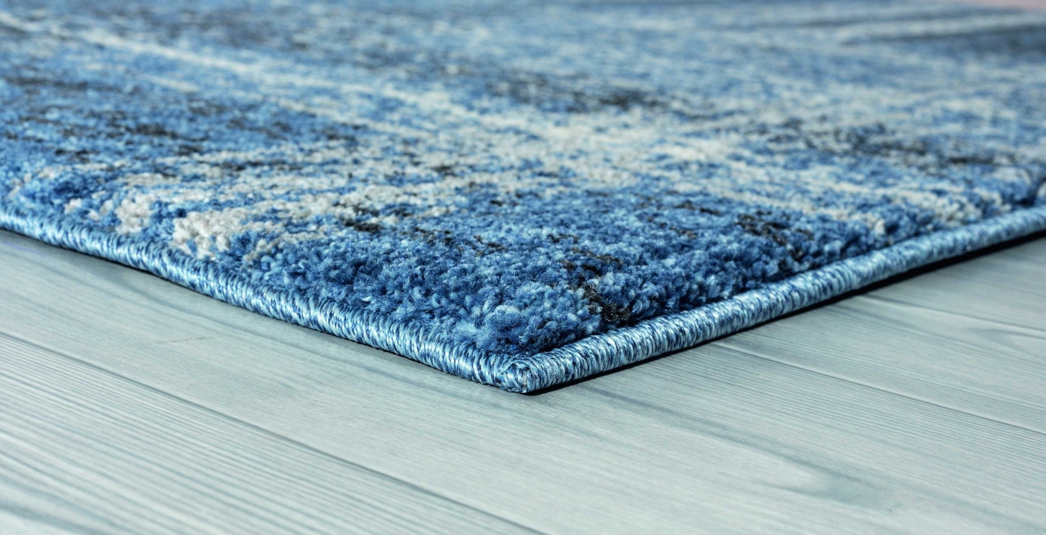 63" x 86" Midnight Blue Polypropylene Area Rug