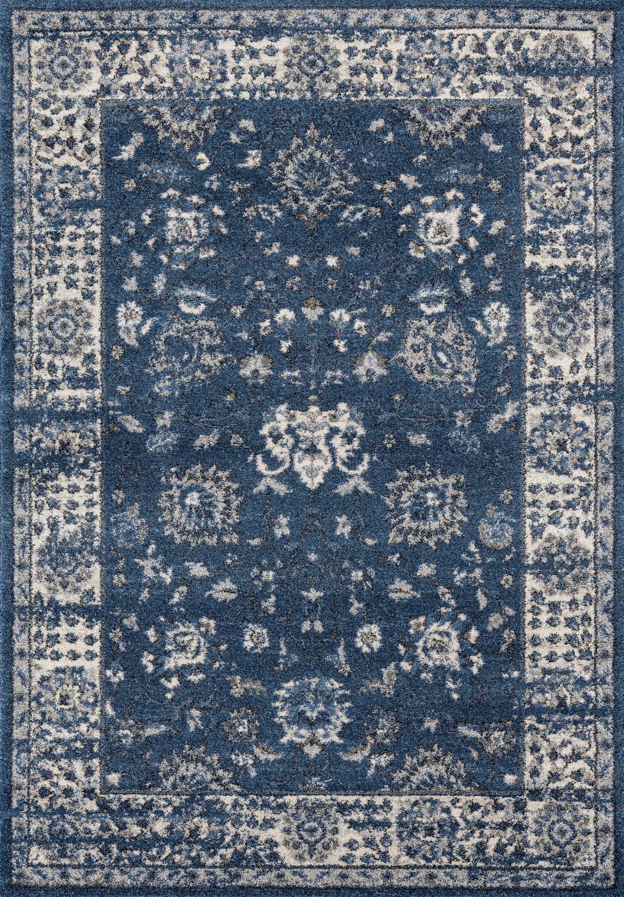 94" x 126" Midnight Blue Polypropylene Oversize Rug