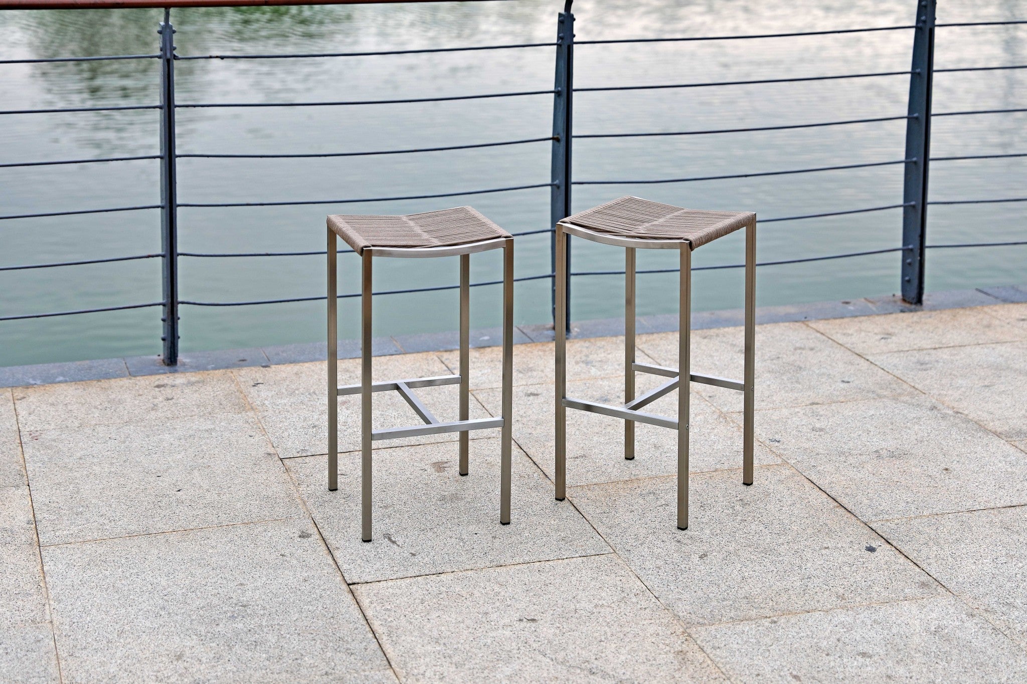 14" X 14" X 28" Stainless Steel Bar Stool