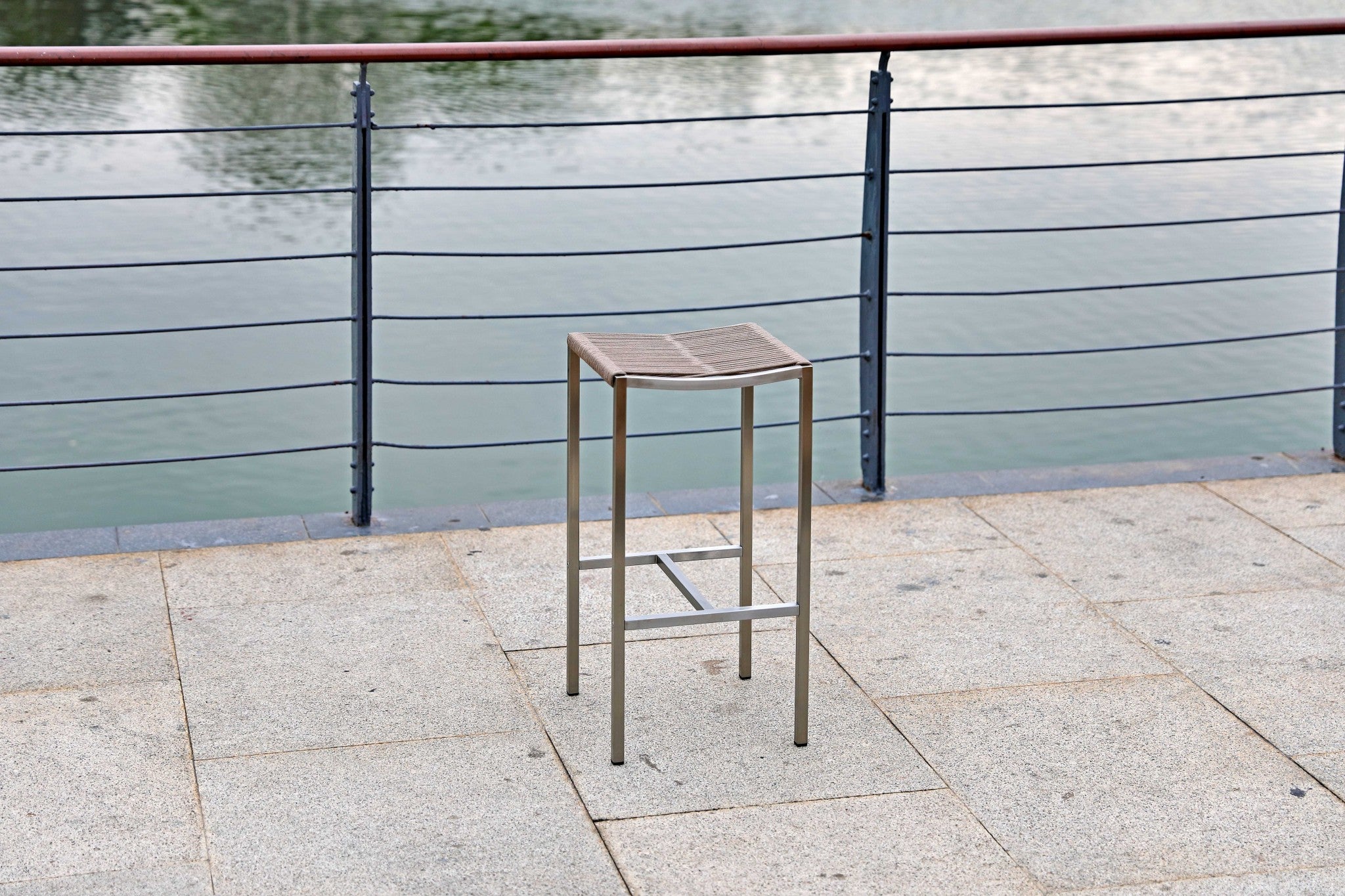 14" X 14" X 28" Stainless Steel Bar Stool