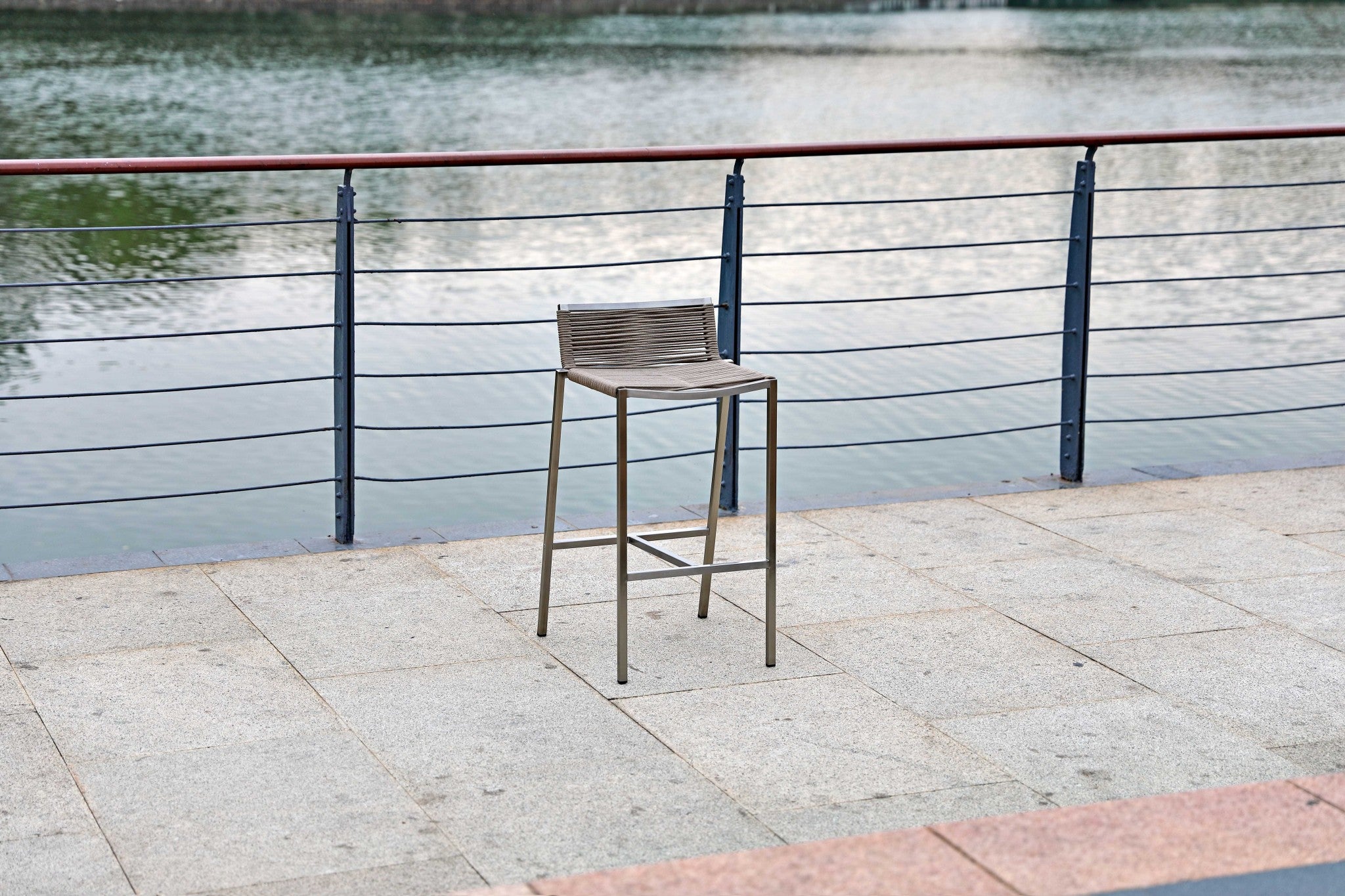 18" X 16" X 33" Stainless Steel Bar Stool