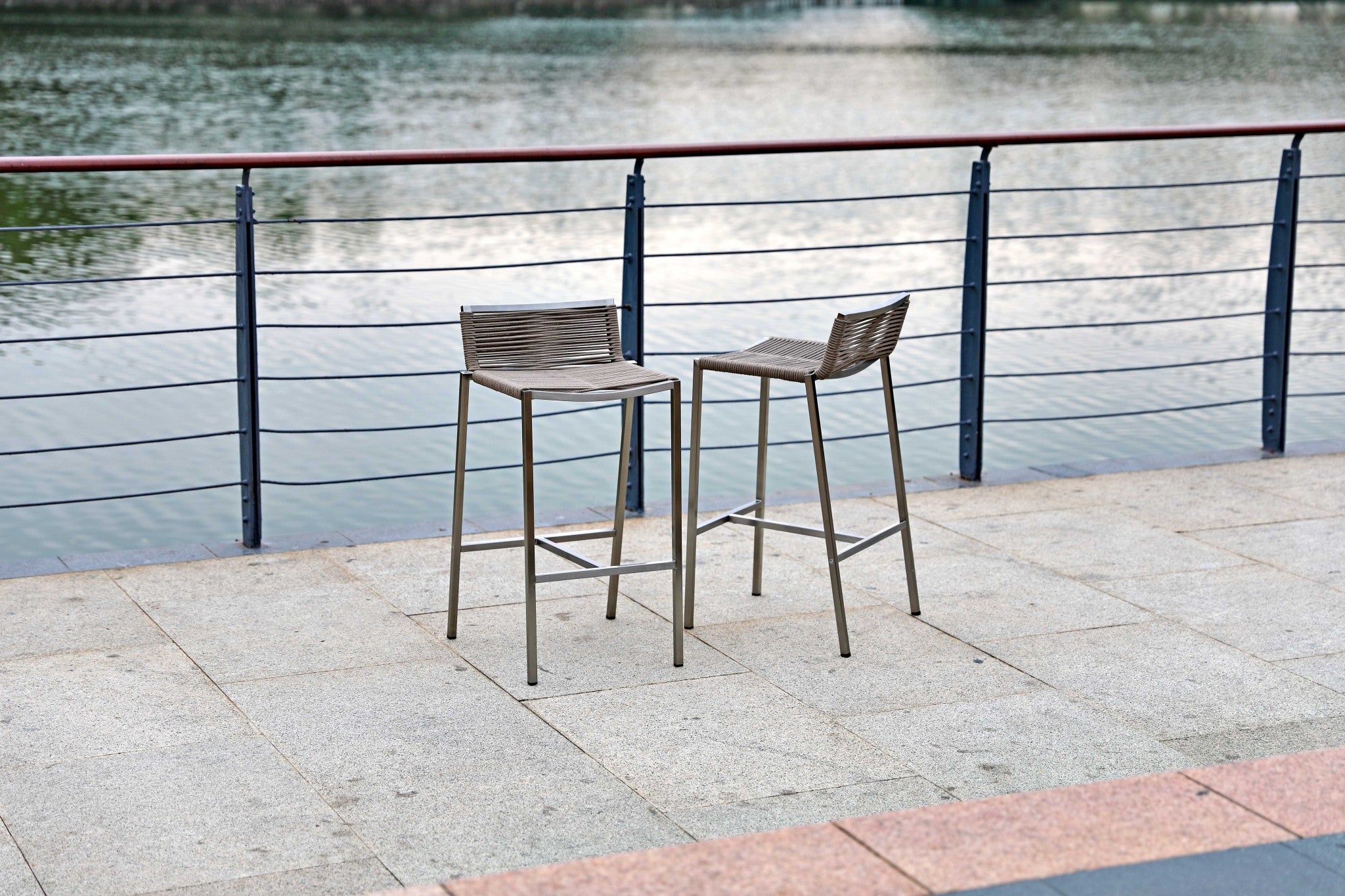 18" X 16" X 33" Stainless Steel Bar Stool