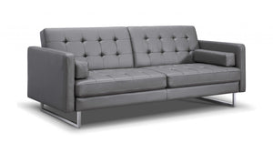 80" X 45" X 13" Gry Stainless Steel Sofa Bed