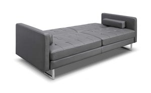 80" X 45" X 13" Gry Stainless Steel Sofa Bed