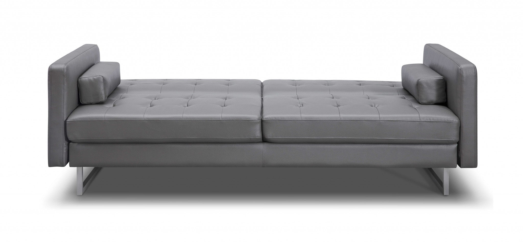 80" X 45" X 13" Gry Stainless Steel Sofa Bed
