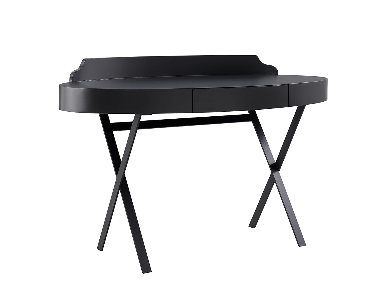 53" X 27.5" X 33.5" Grey Stainless Steel Desk