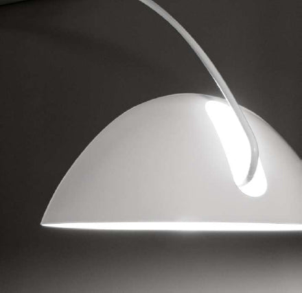 79" X 90.5" White Carbon Floor Lamp