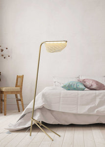 19" X 11" X 48" Golden Carbon Floor Lamp