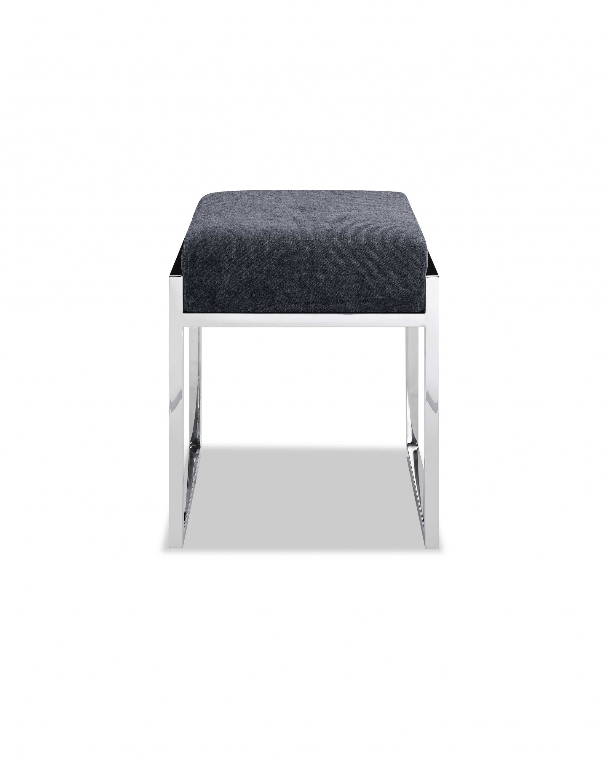 15" X 16" X 18" Stainless Steel Ottoman