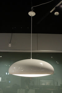 23.5" X 23.5" X White Aluminum Pendant Lamp