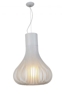 20" X 20" X 26" White Carbon Steel Pendant Lamp