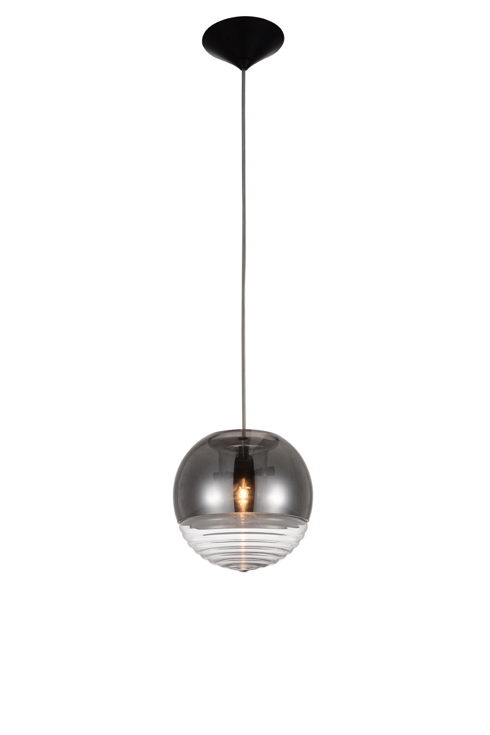 7" X 7" X 7" Clear Glass Pendant Lamp