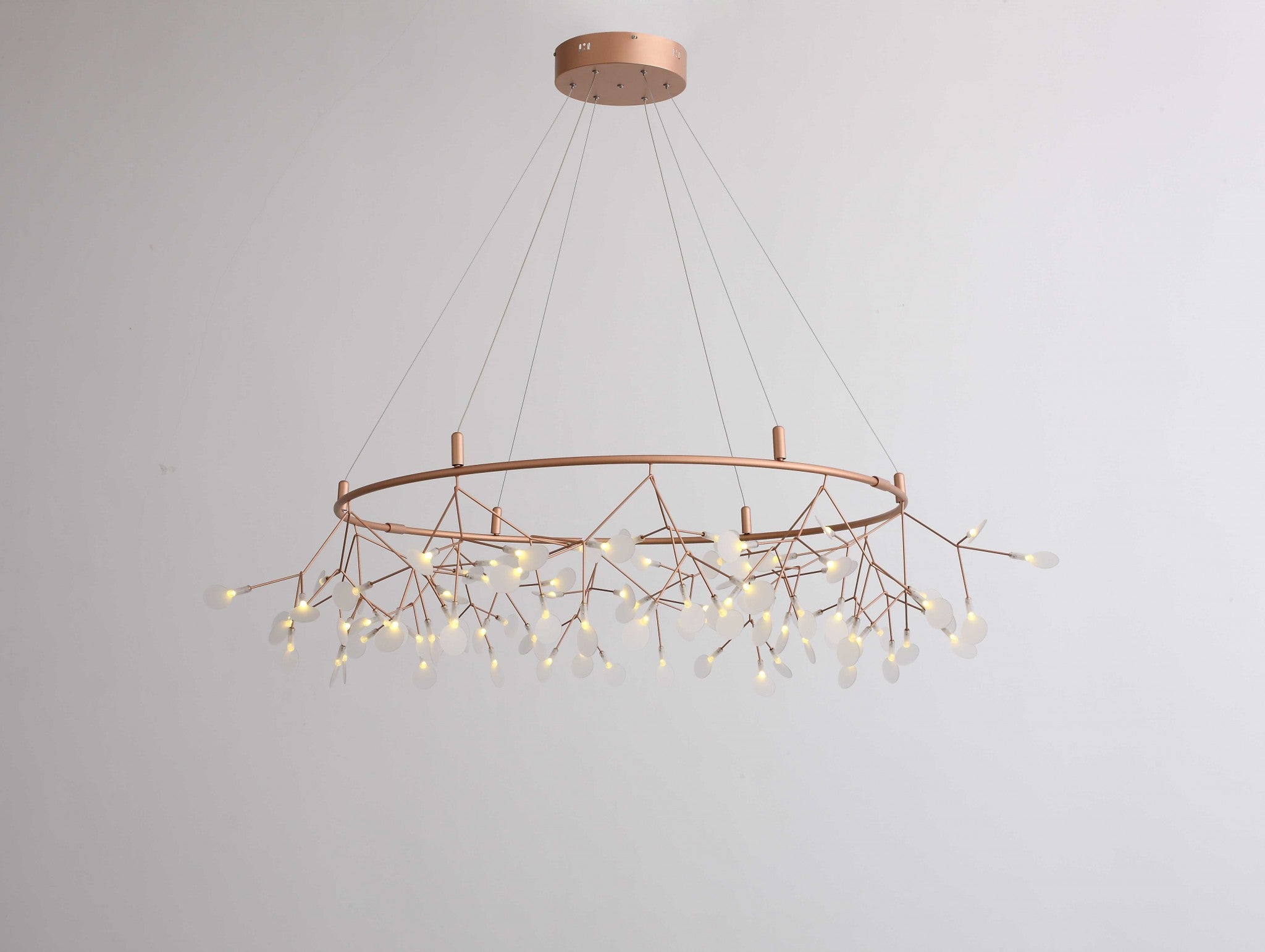 65" X 65" X 77" Stainless Steel Pendant Lamp