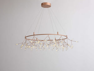 65" X 65" X 77" Stainless Steel Pendant Lamp