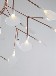65" X 65" X 77" Stainless Steel Pendant Lamp