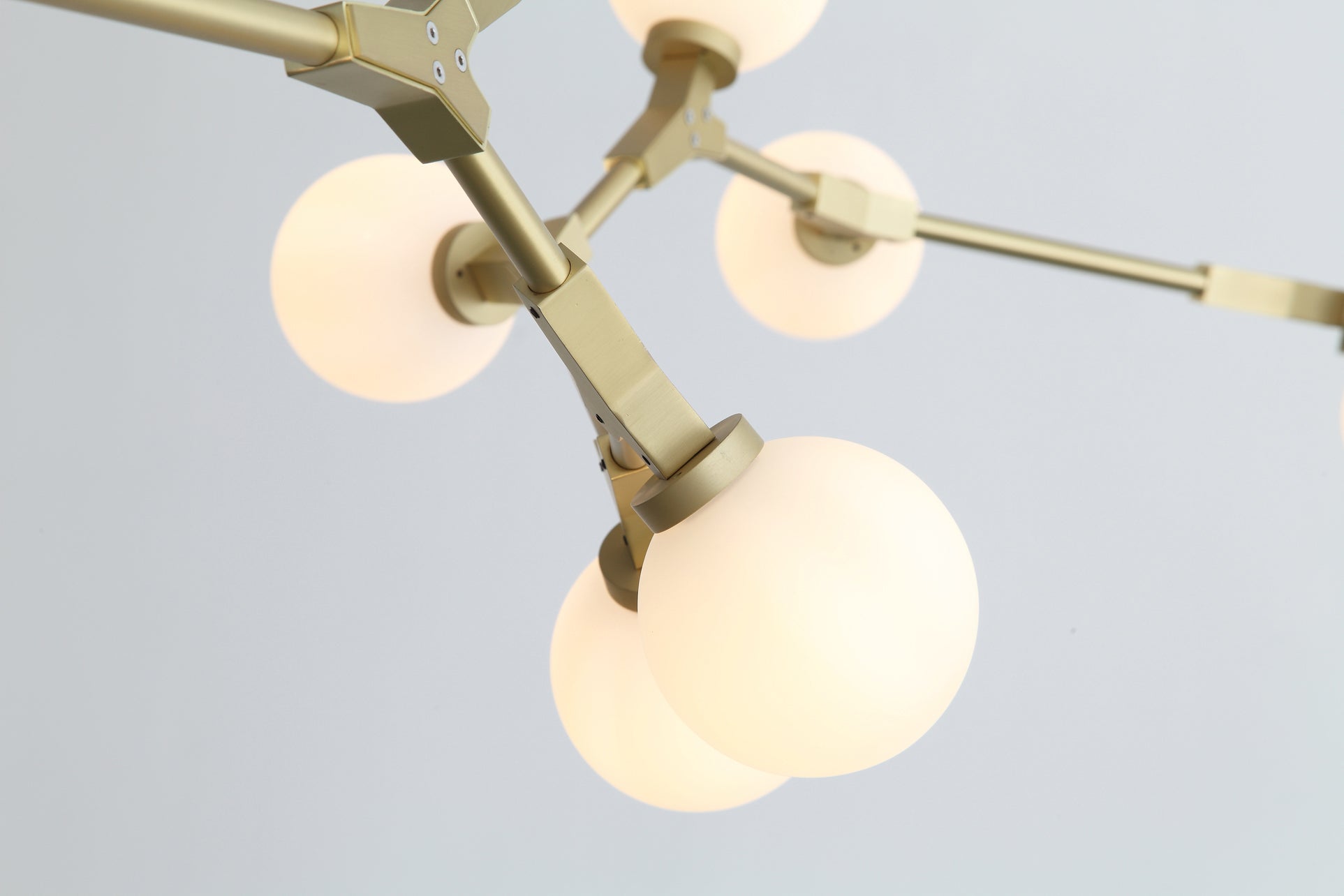 90.5" X 18" X 17" Black White Iron Glass Pendant Lamp