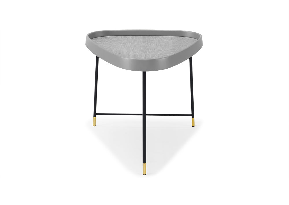 27.5" X 23.5" X 21" Black Metal Side Table