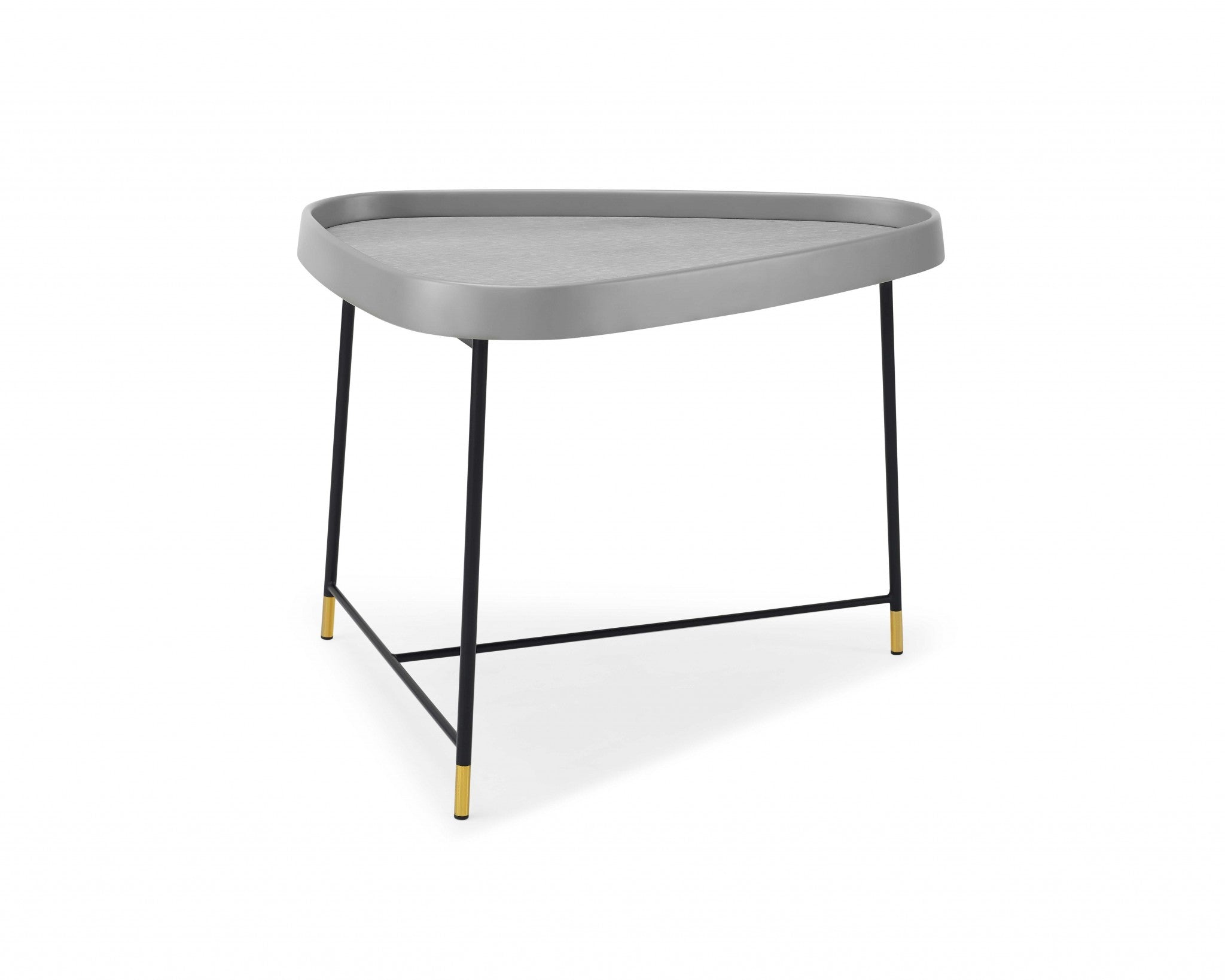 27.5" X 23.5" X 21" Black Metal Side Table