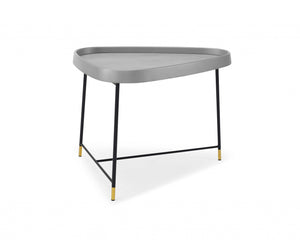 27.5" X 23.5" X 21" Black Metal Side Table