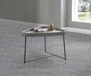 27.5" X 23.5" X 21" Black Metal Side Table