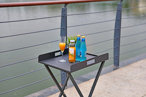 19" X 15" X 29" Powder Aluminum Side Table