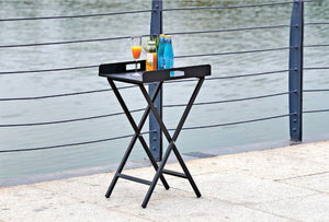 19" X 15" X 29" Powder Aluminum Side Table