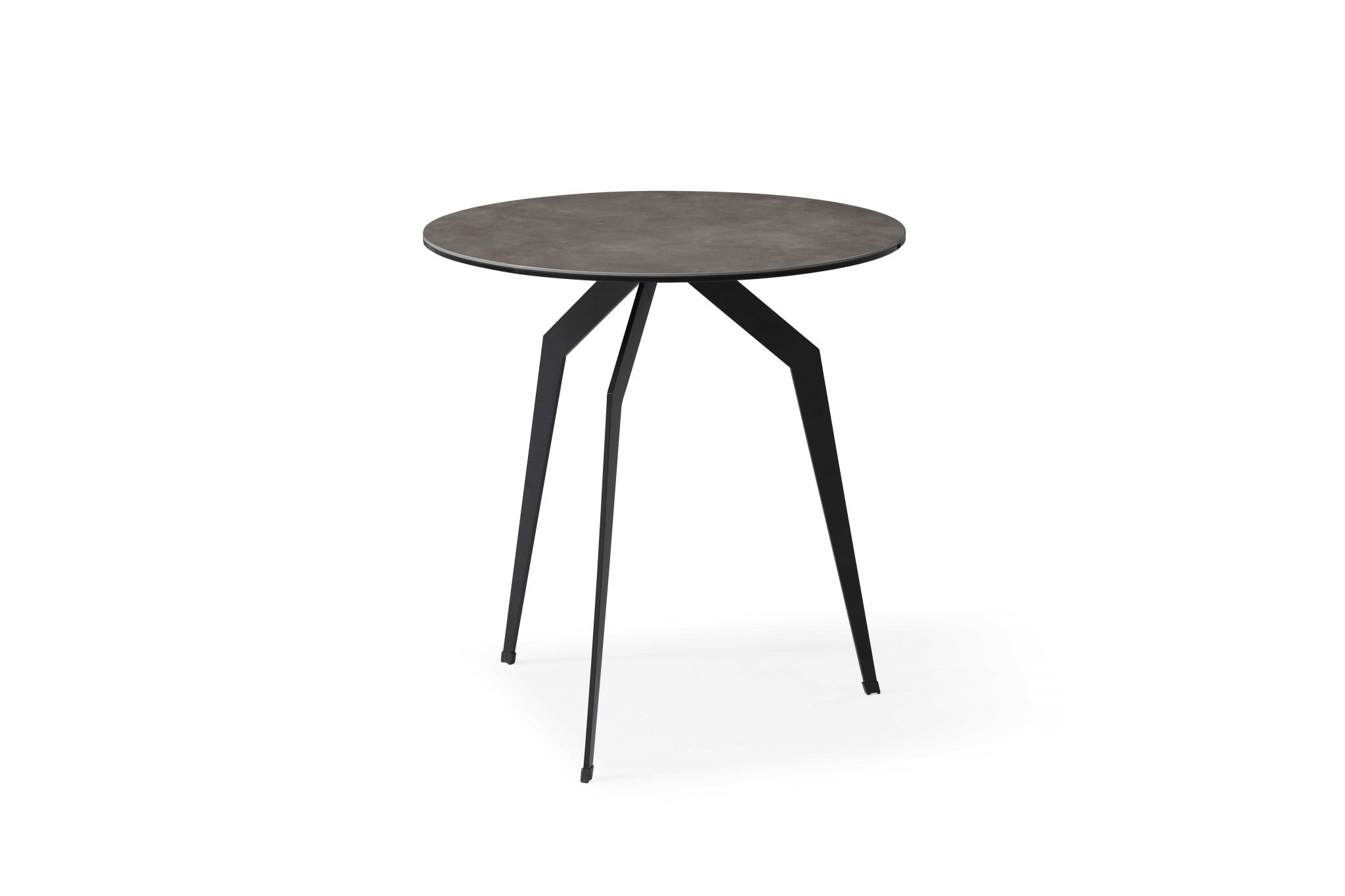20" X 20" X 20" Black Ceramic Iron Side Table