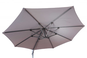 118" X 118" X 97" Gray Steel Standing Umbrella