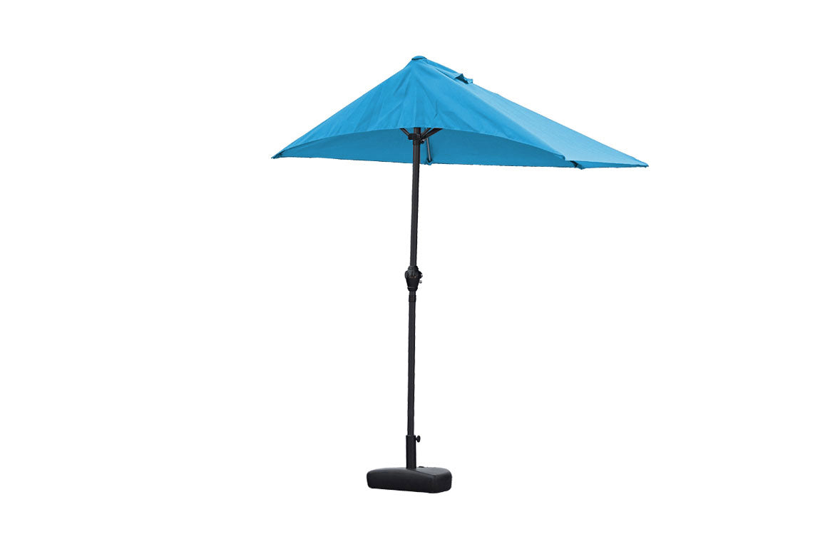 110" X 10" Blue iron Side Wall Umbrella