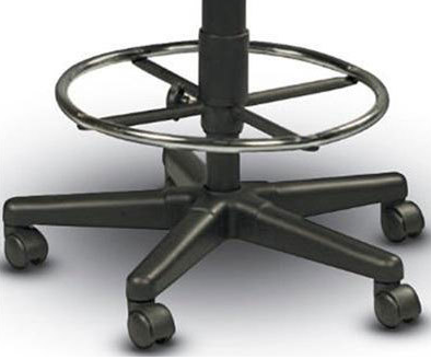 19" x 19" x 3" Drafting Stool Chrome Base Only