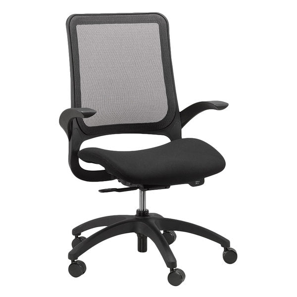 24.4" x 22.4" x 38" Black Mesh / Fabric Office Chair